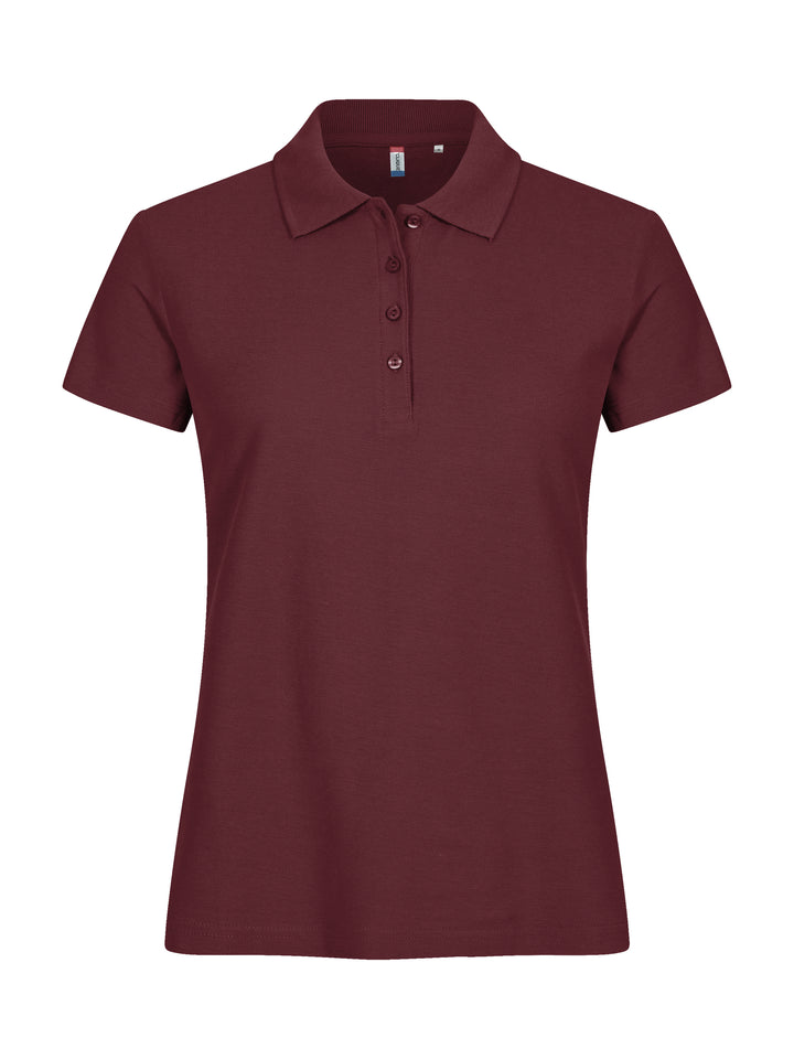 Piqué Clique Basic Polo Dame – uten trykk – Burgunder