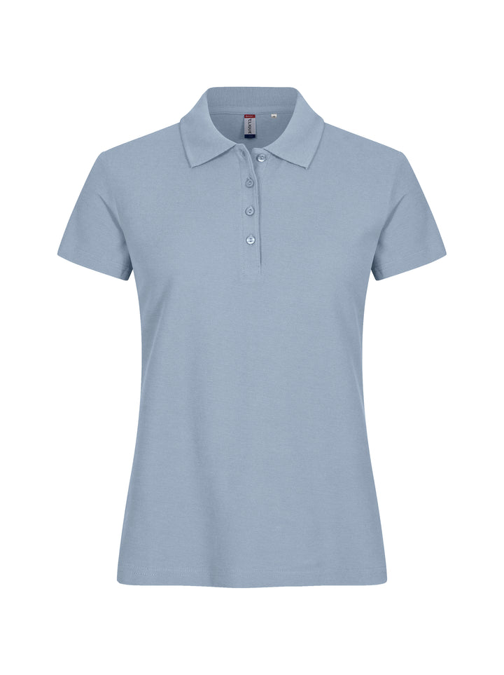 Piqué Clique Basic Polo Dame – uten trykk – Lys blå