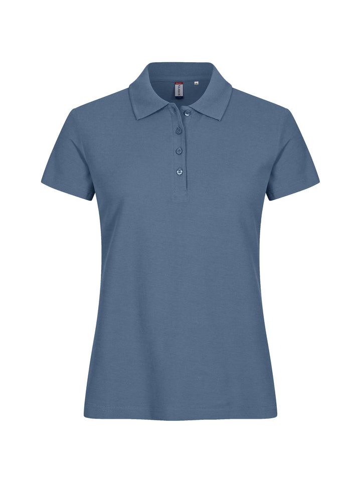Piqué Clique Basic Polo Dame – uten trykk – Stålblå