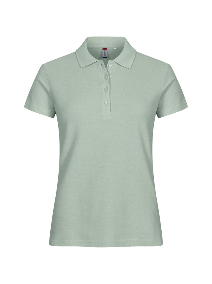 Piqué Clique Basic Polo Dame – uten trykk – Salviegrønn