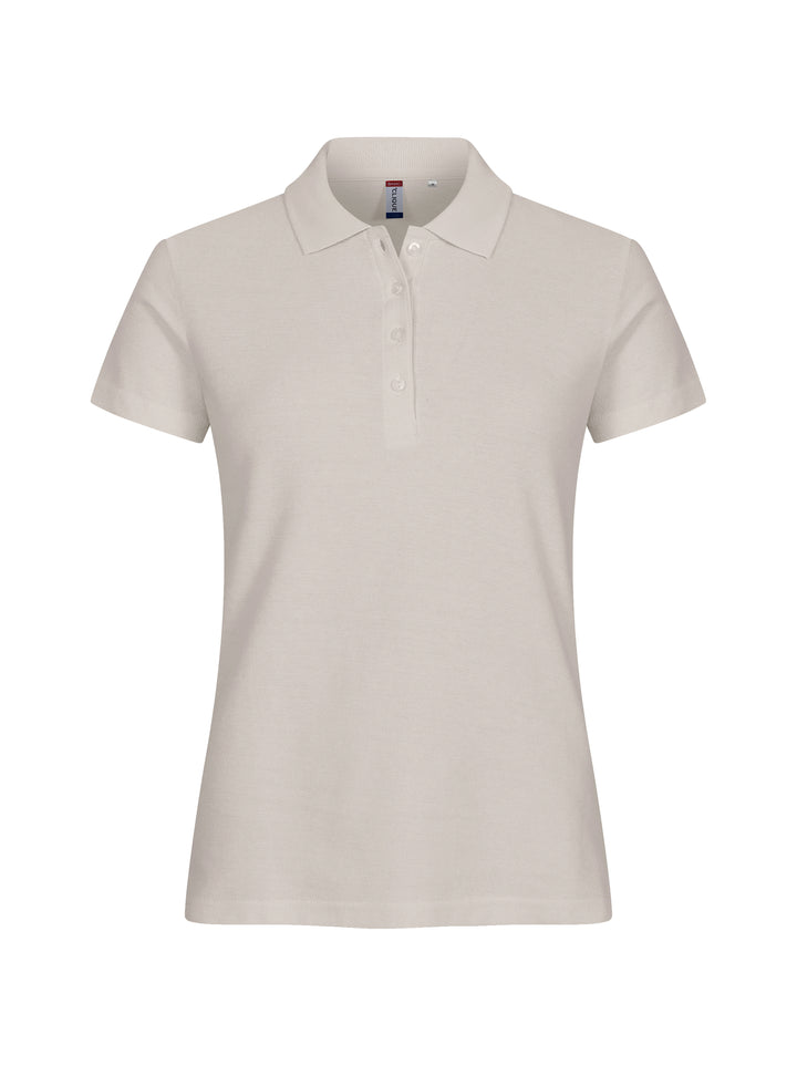 Piqué Clique Basic Polo Dame – uten trykk – Steingrå