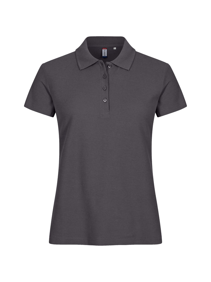 Piqué Clique Basic Polo Dame – uten trykk – Metallgrå