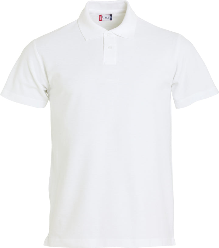Pologenser Clique Basic Polo S/S Junior – uten trykk – Hvit