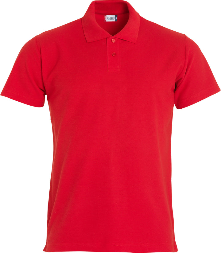 Pologenser Clique Basic Polo S/S Junior – uten trykk – Rød