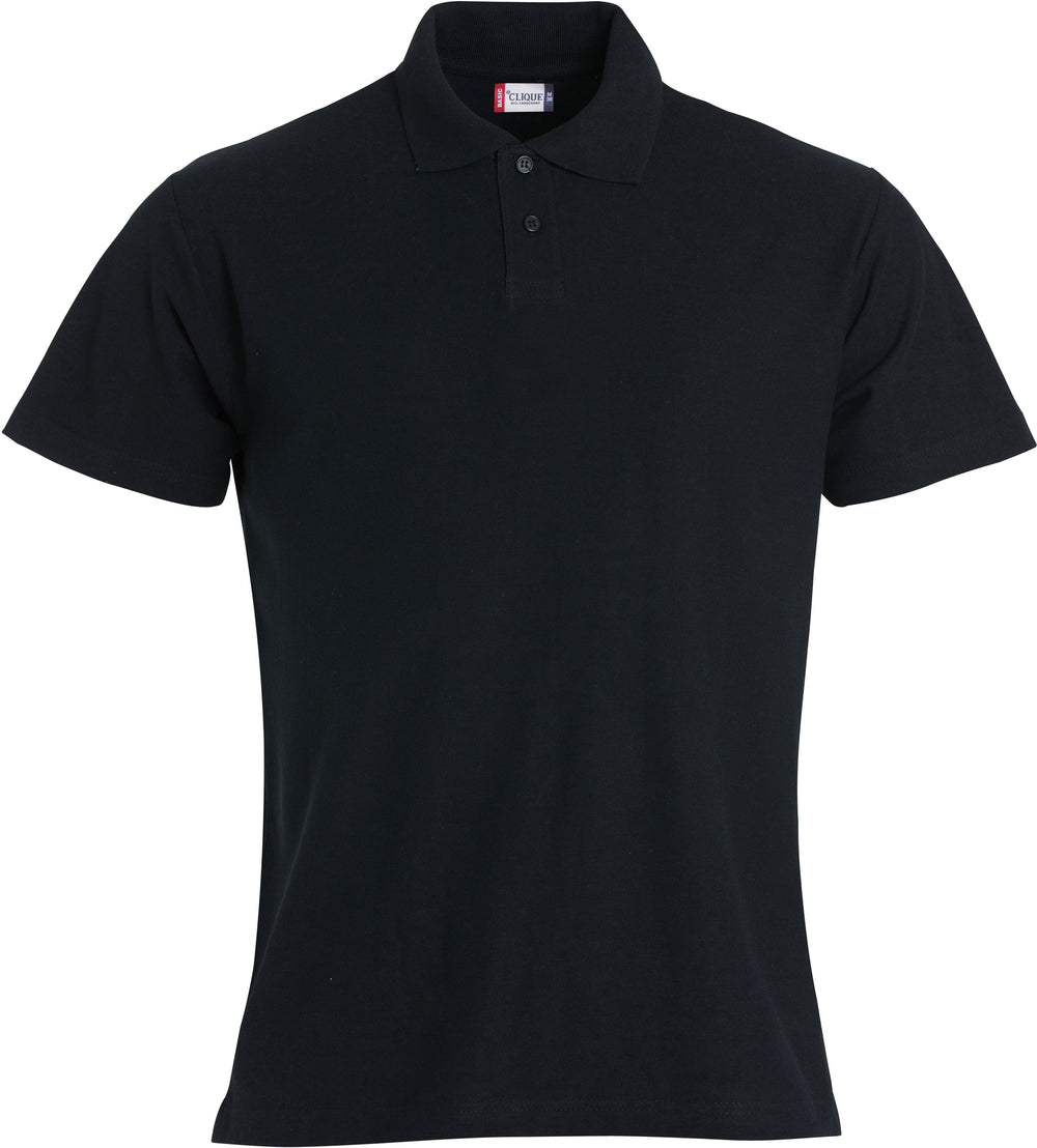 Pologenser Clique Basic Polo S/S Junior – uten trykk – Sort