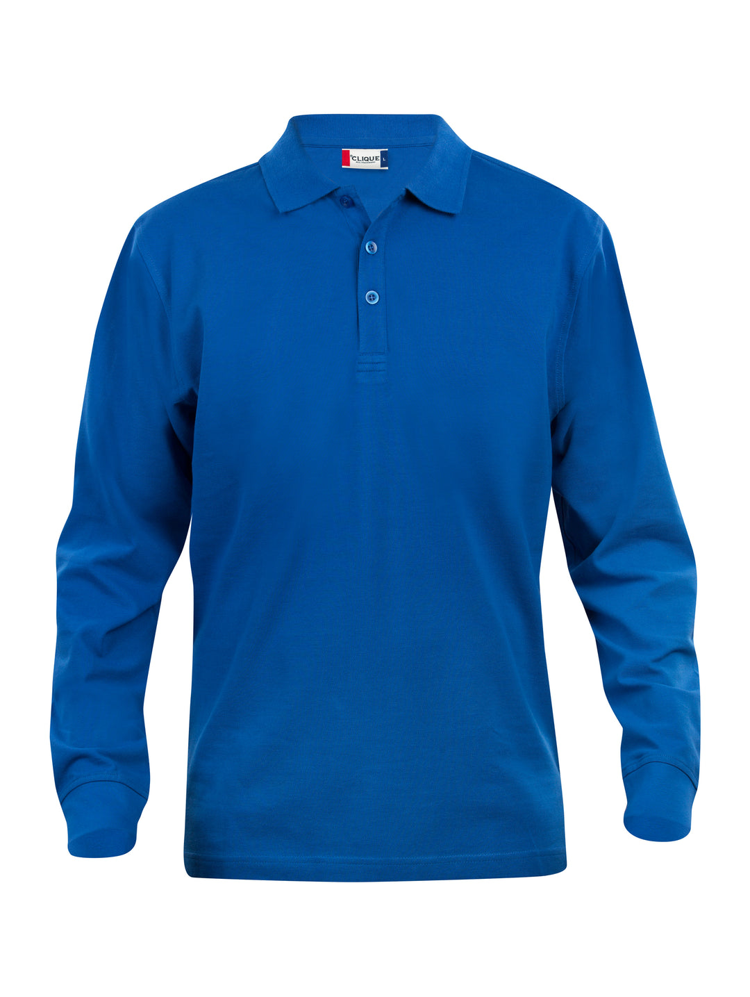 Piqué Clique Basic Polo L/S Junior – uten trykk – Blå