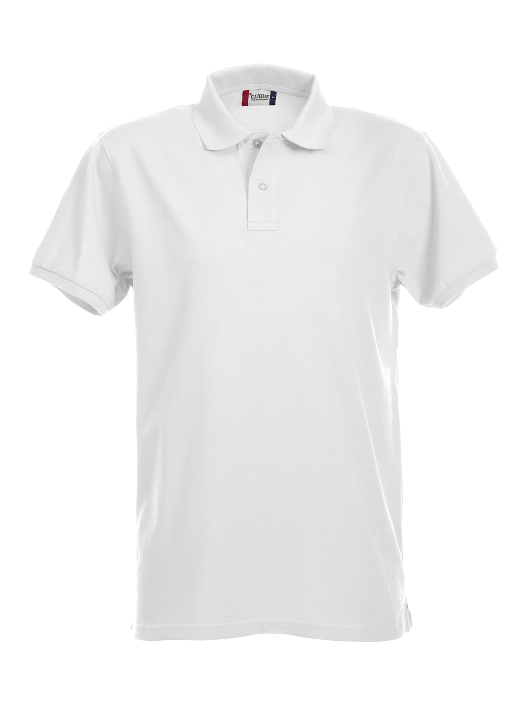 Piqué Clique Stretch Premium Polo Herre – uten trykk – Hvit