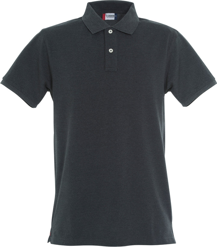 Piqué Clique Stretch Premium Polo Herre – uten trykk – Antrasittmelert
