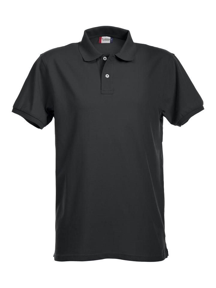 Piqué Clique Stretch Premium Polo Herre – uten trykk – Sort
