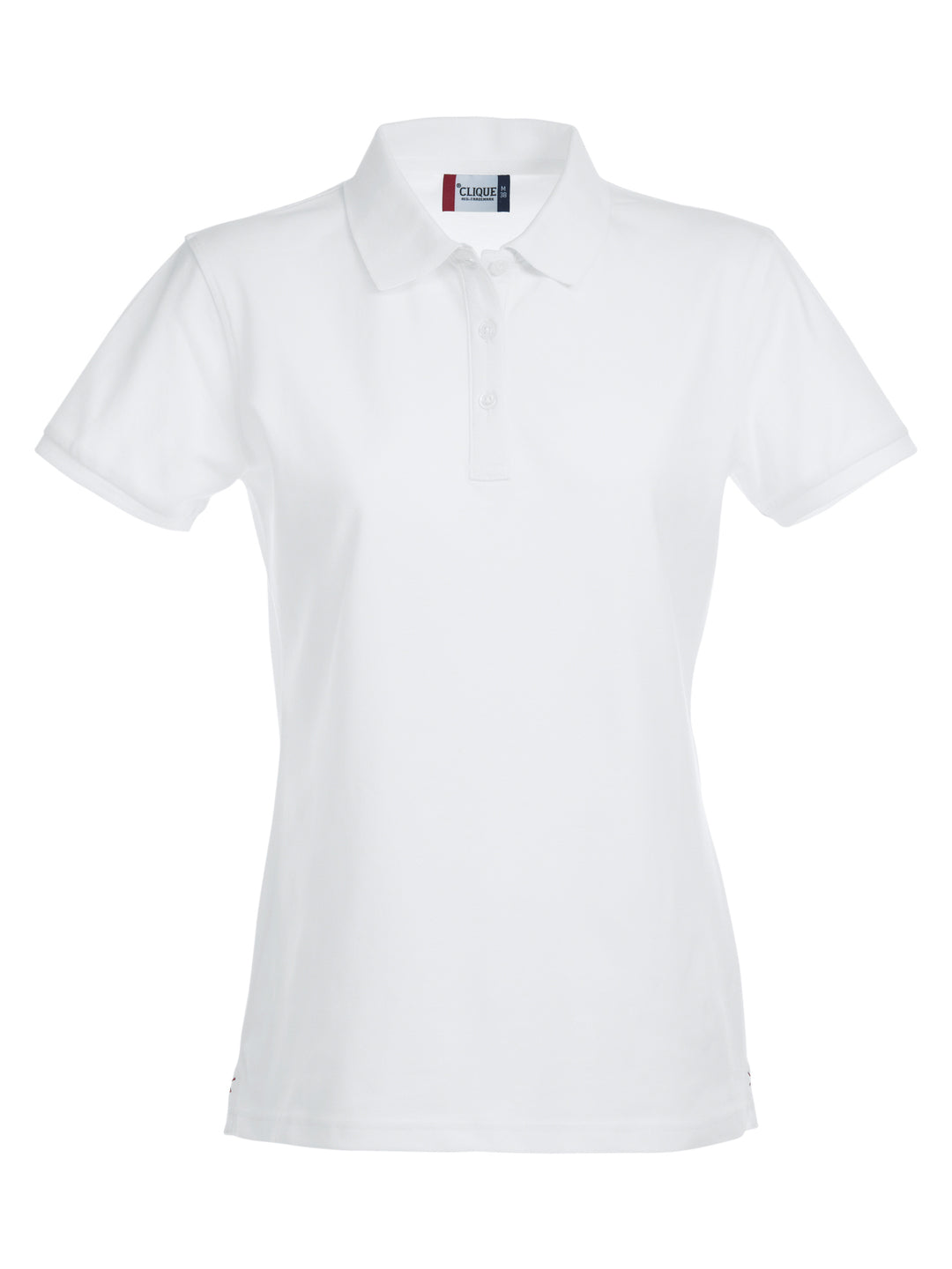 Piqué Clique Stretch Premium Polo Dame – uten trykk – Hvit