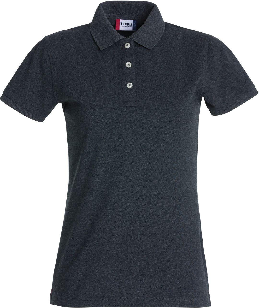 Piqué Clique Stretch Premium Polo Dame – uten trykk – Antrasittmelert