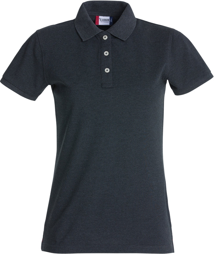 Piqué Clique Stretch Premium Polo Dame – uten trykk – Antrasittmelert