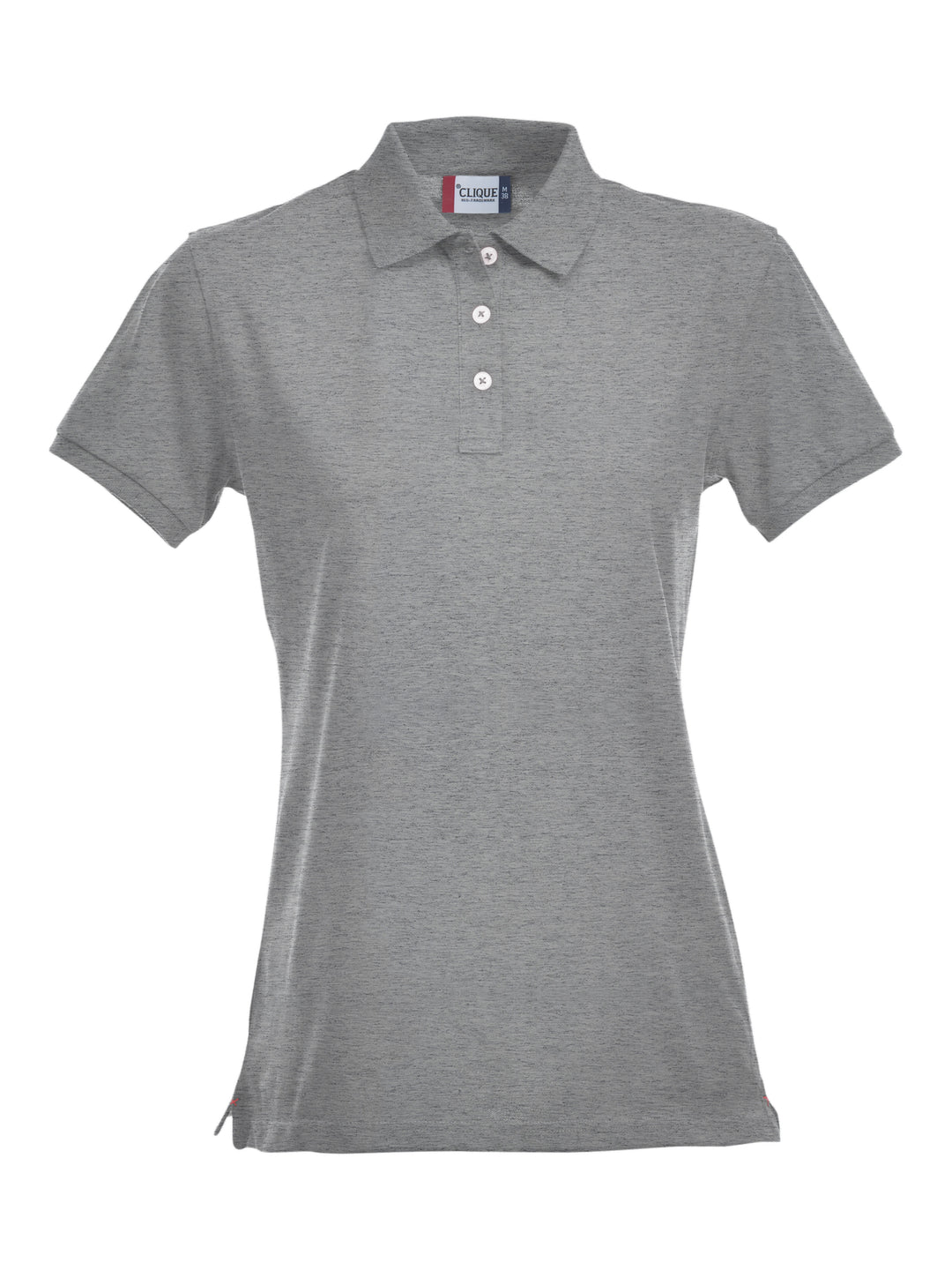 Piqué Clique Stretch Premium Polo Dame – uten trykk – Gråmelert