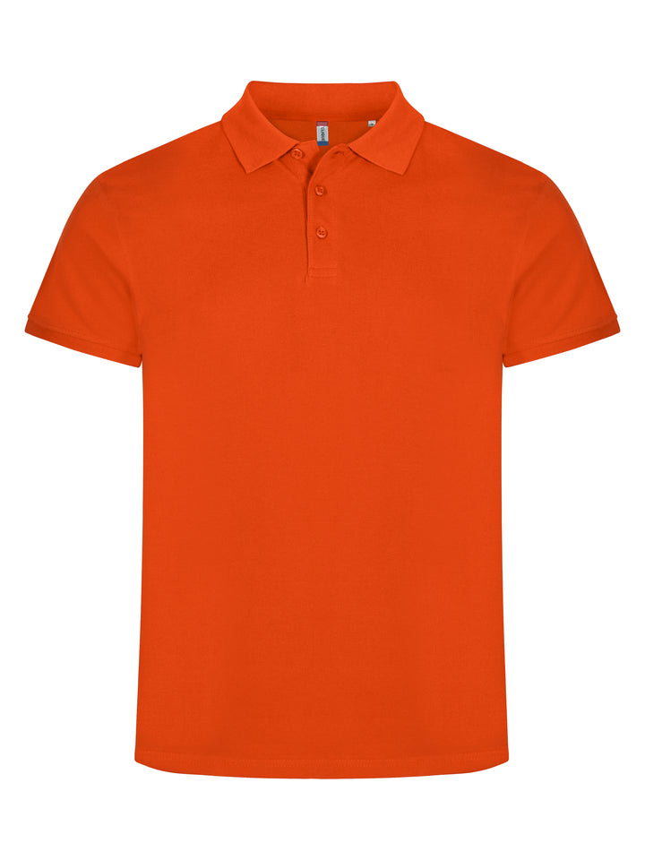 Piqué Clique Classic Lincoln S/S Herre – uten trykk – Blodoransje