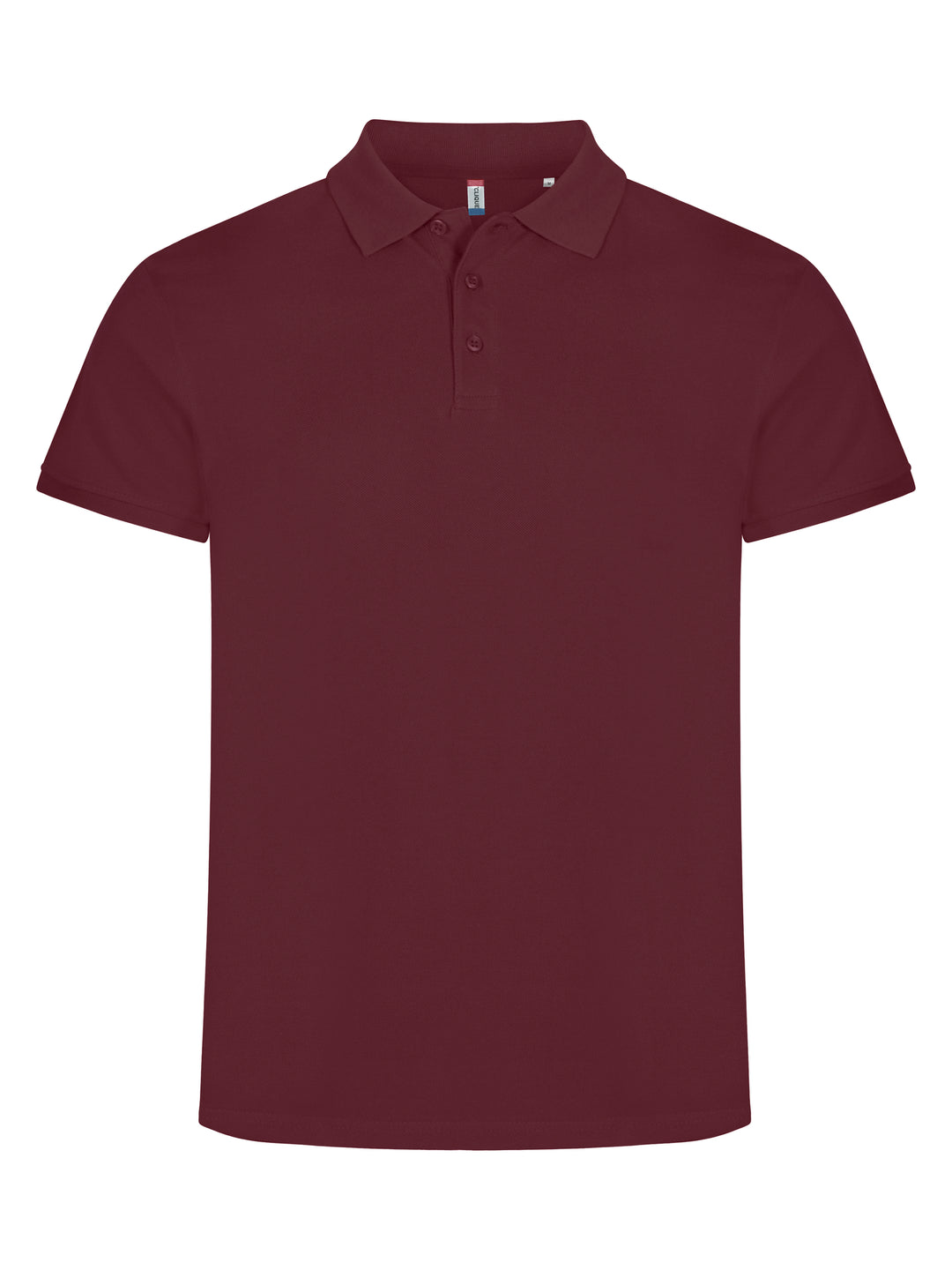 Piqué Clique Classic Lincoln S/S Herre – uten trykk – Burgunder
