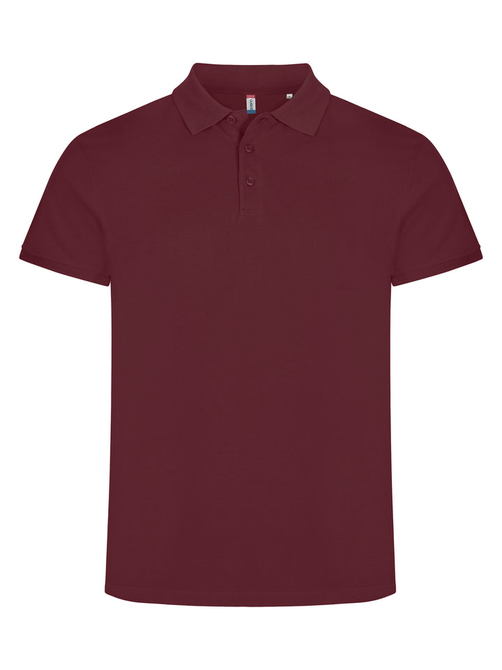 Piqué Clique Classic Lincoln S/S Herre – uten trykk – Burgunder