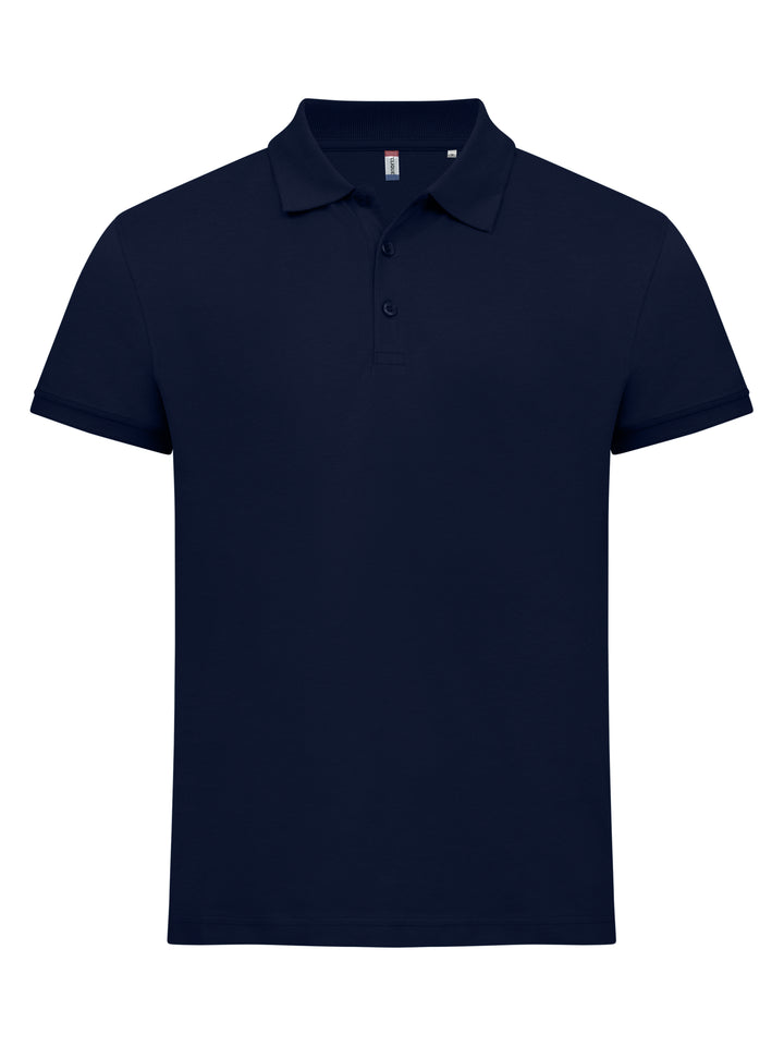 Piqué Clique Classic Lincoln S/S Herre – uten trykk – Marineblå