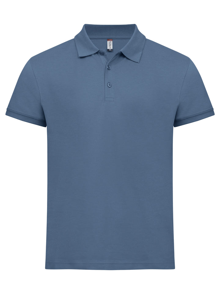 Piqué Clique Classic Lincoln S/S Herre – uten trykk – Stålblå