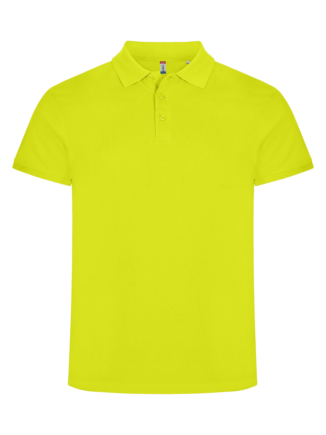 Piqué Clique Classic Lincoln S/S Herre – uten trykk – Synlighetsgrønn