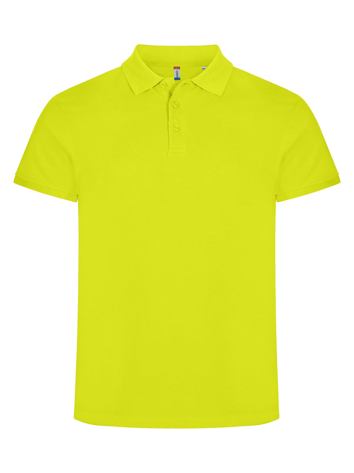 Piqué Clique Classic Lincoln S/S Herre – uten trykk – Synlighetsgrønn