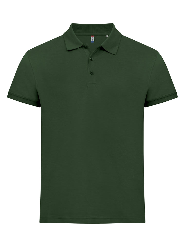 Piqué Clique Classic Lincoln S/S Herre – uten trykk – Flaskegrønn