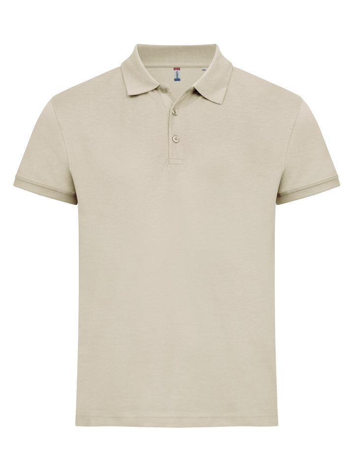 Piqué Clique Classic Lincoln S/S Herre – uten trykk – Lys khaki