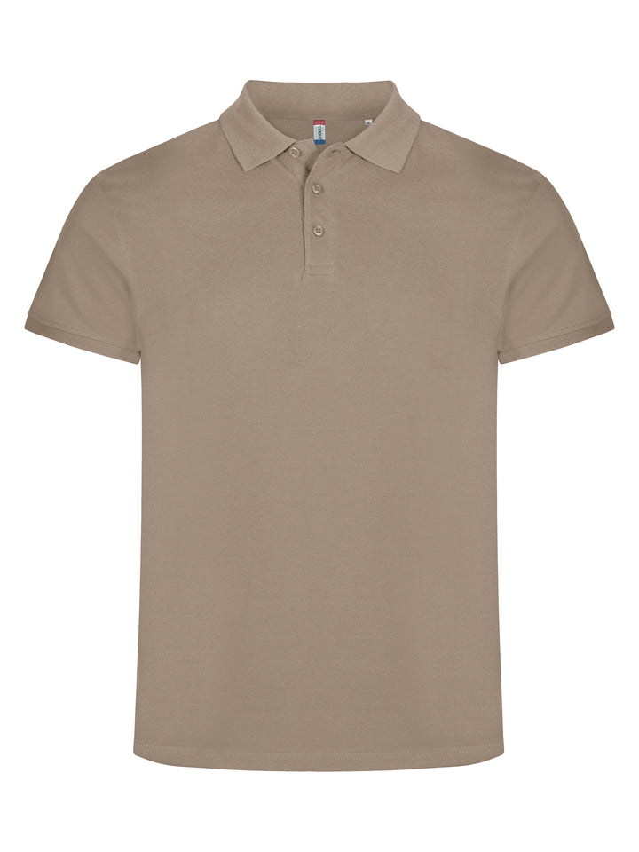 Piqué Clique Classic Lincoln S/S Herre – uten trykk – Caffè latte