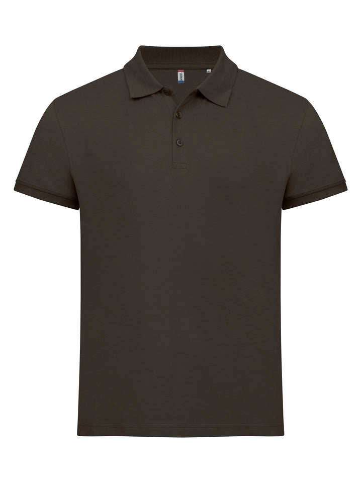 Piqué Clique Classic Lincoln S/S Herre – uten trykk – Mørk mokka