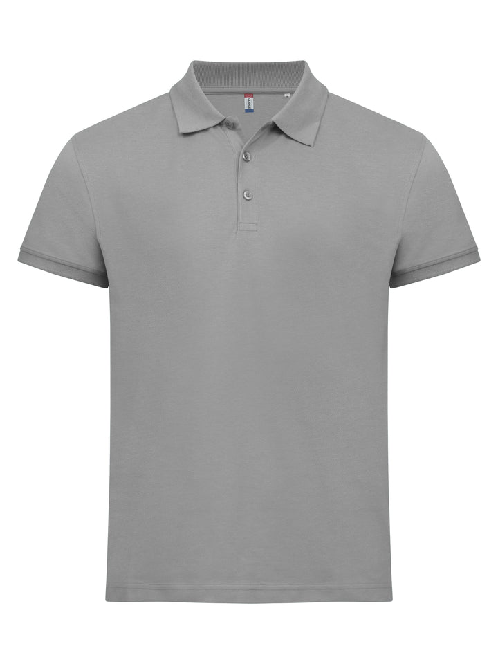 Piqué Clique Classic Lincoln S/S Herre – uten trykk – Sølv