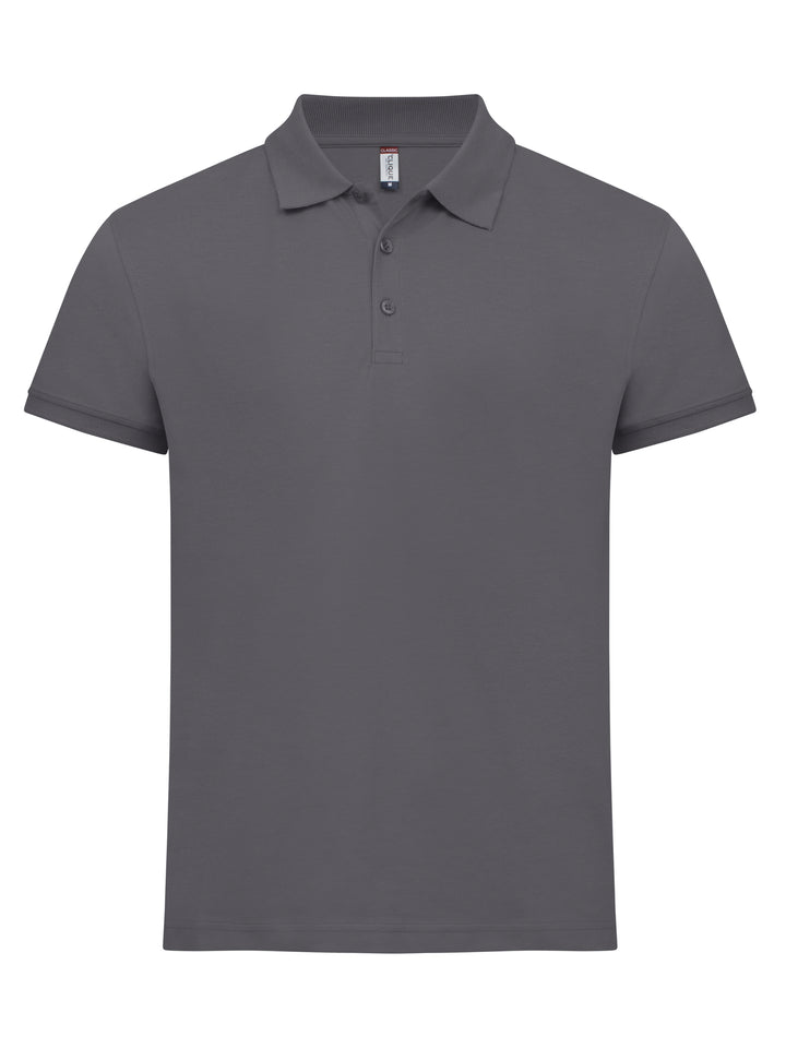 Piqué Clique Classic Lincoln S/S Herre – uten trykk – Metallgrå