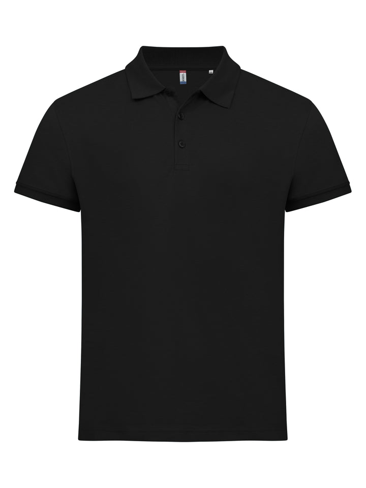 Piqué Clique Classic Lincoln S/S Herre – uten trykk – Sort