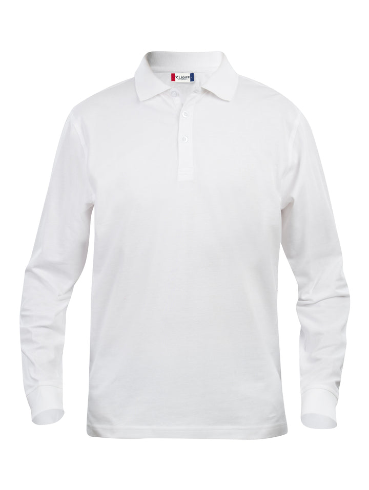 Piqué Clique Classic Lincoln L/S Herre – uten trykk – Hvit