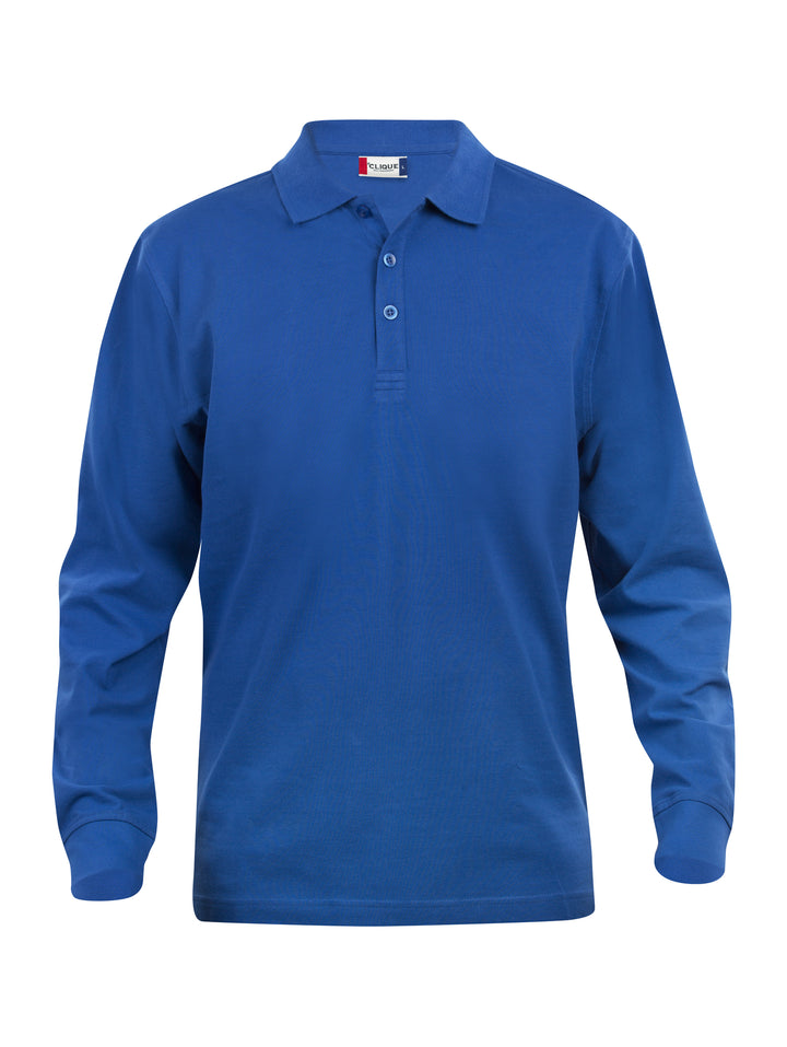 Piqué Clique Classic Lincoln L/S Herre – uten trykk – Kongeblå