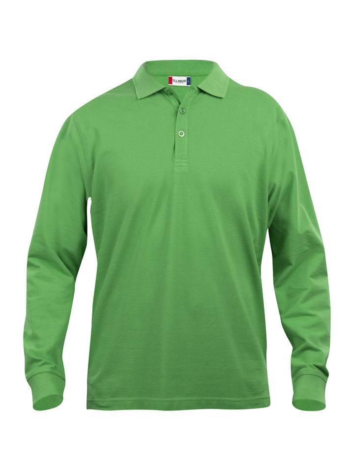 Piqué Clique Classic Lincoln L/S Herre – uten trykk – Eplegrønn