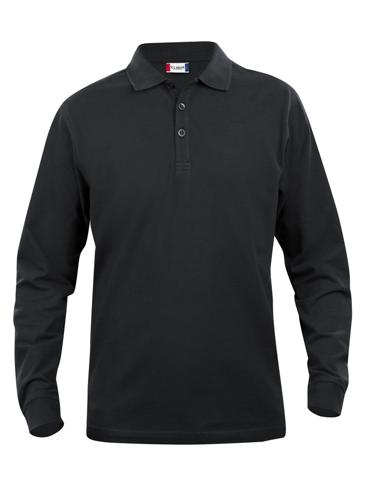 Piqué Clique Classic Lincoln L/S Herre – uten trykk – Sort