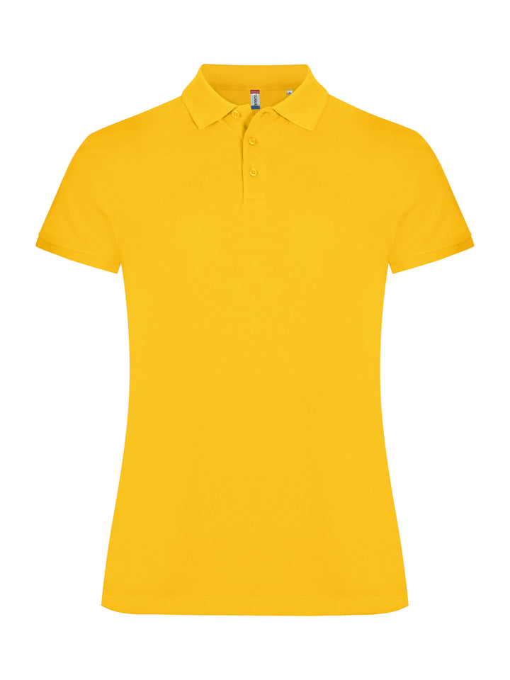 Piqué Clique Classic Marion S/S Dame – uten trykk – Sitrongul