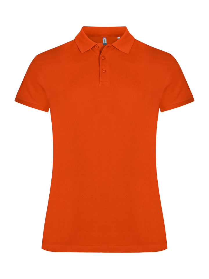 Piqué Clique Classic Marion S/S Dame – uten trykk – Blodoransje