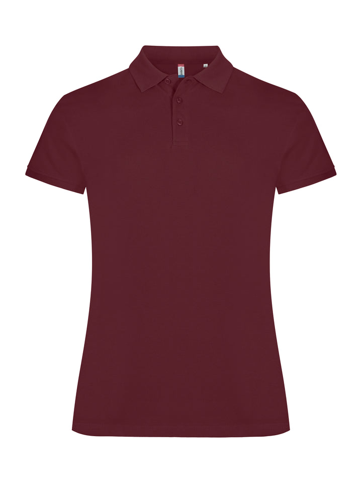 Piqué Clique Classic Marion S/S Dame – uten trykk – Burgunder