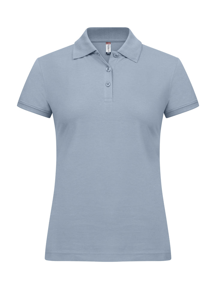 Piqué Clique Classic Marion S/S Dame – uten trykk – Lys blå (570)