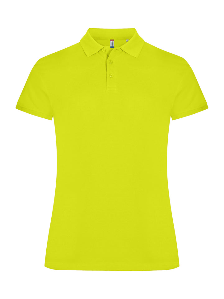 Piqué Clique Classic Marion S/S Dame – uten trykk – Synlighetsgrønn