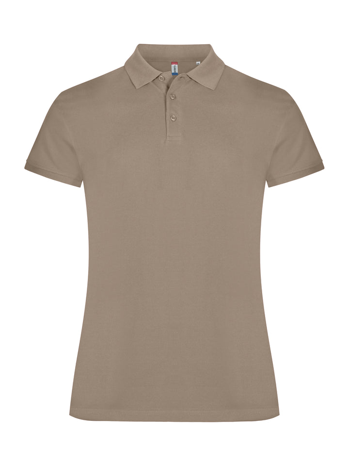 Piqué Clique Classic Marion S/S Dame – uten trykk – Caffè latte