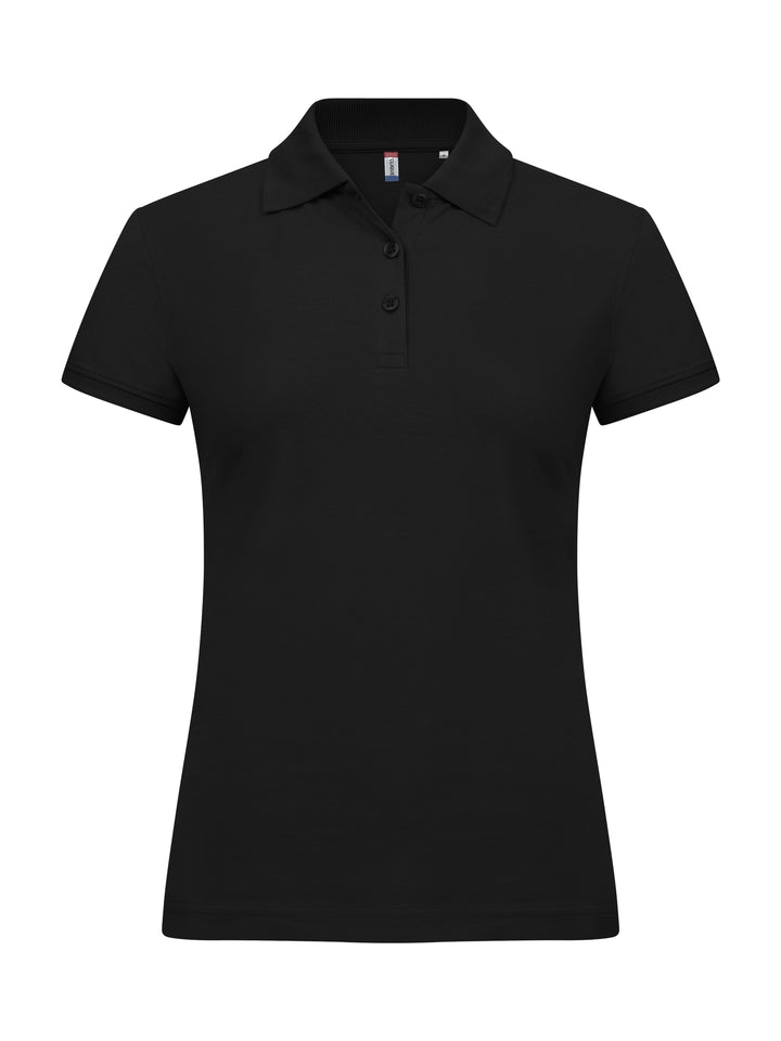 Piqué Clique Classic Marion S/S Dame – uten trykk – Sort