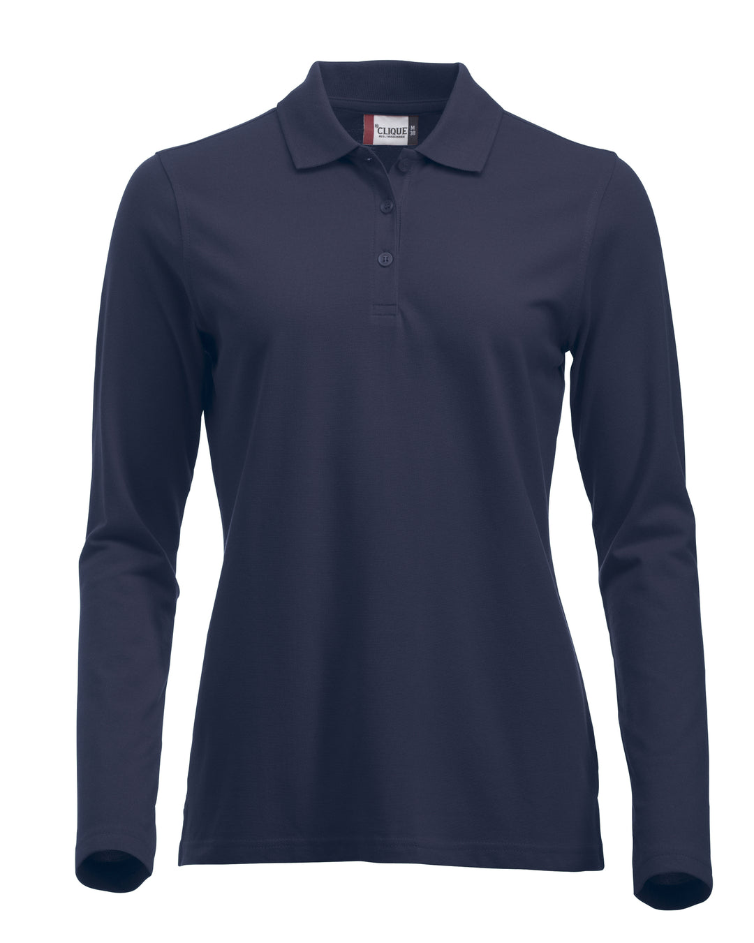Piqué Clique Classic Marion L/S Dame – uten trykk – Marineblå