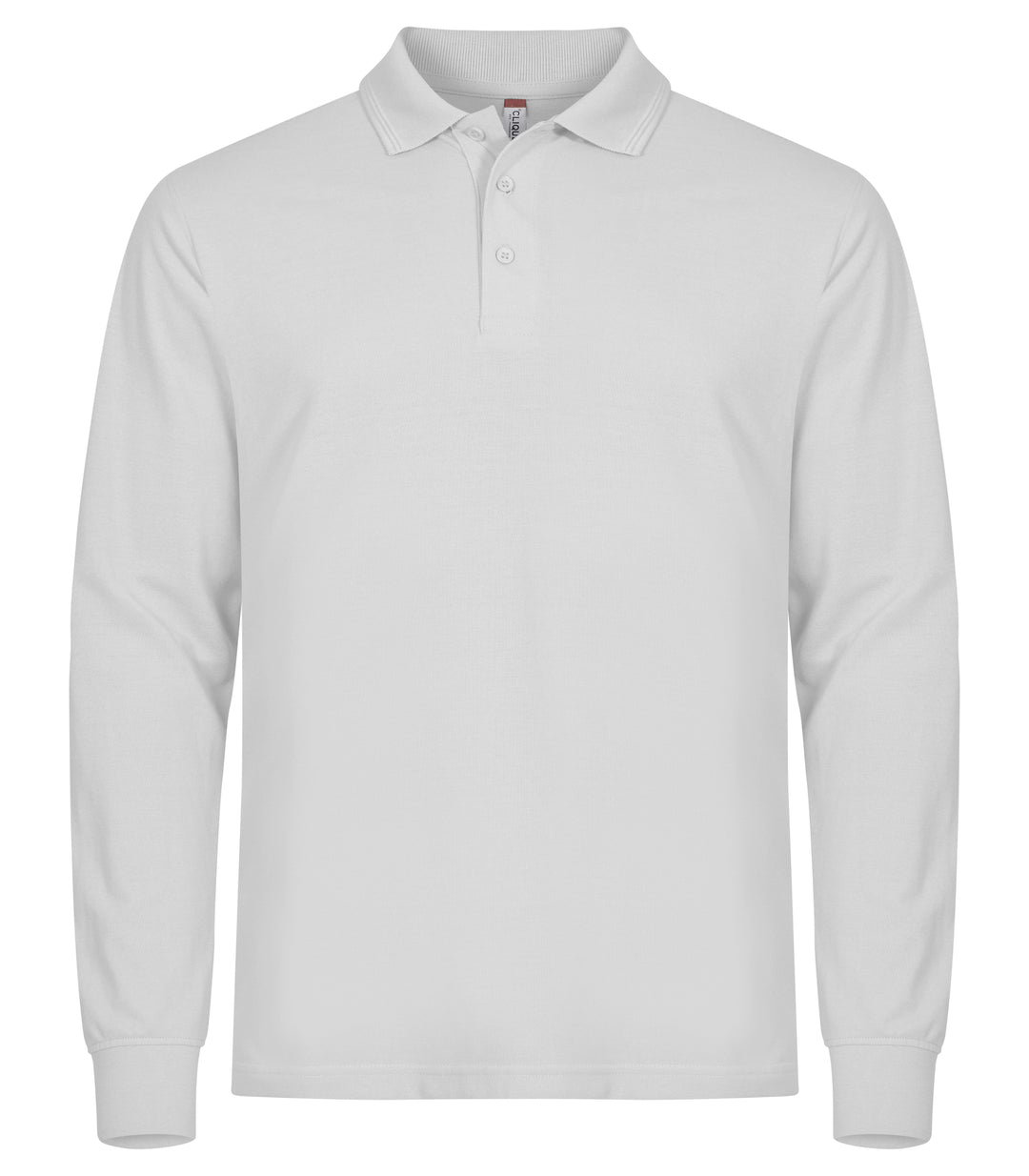 Piqué Clique Manhattan L/S Herre – uten trykk – Hvit
