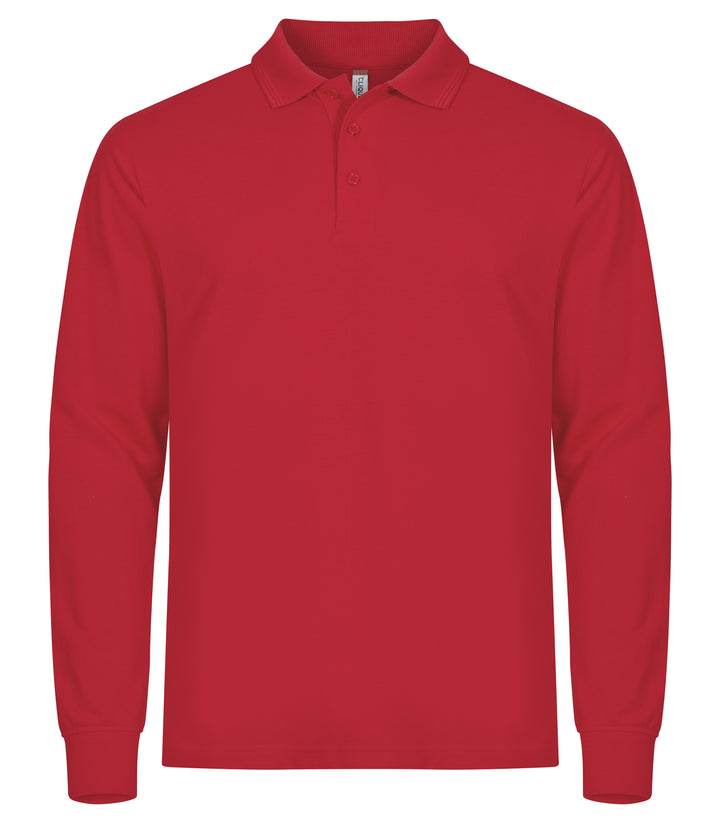 Piqué Clique Manhattan L/S Herre – uten trykk – Rød