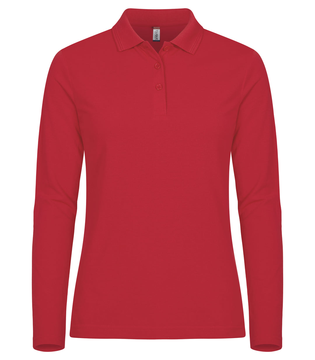 Piqué Clique Manhattan L/S Dame – uten trykk – Rød