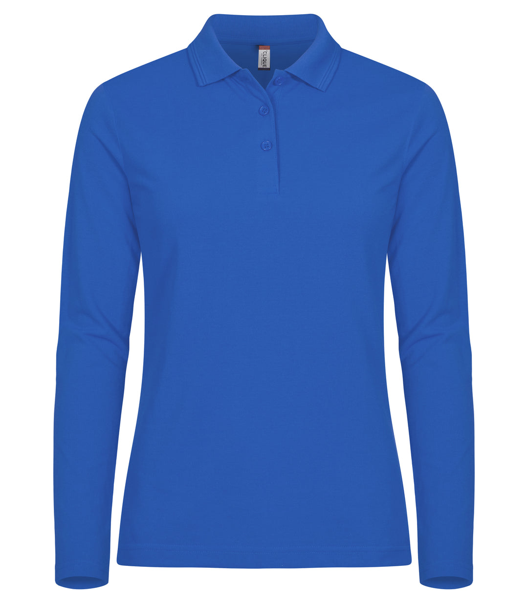 Piqué Clique Manhattan L/S Dame – uten trykk – Kongeblå