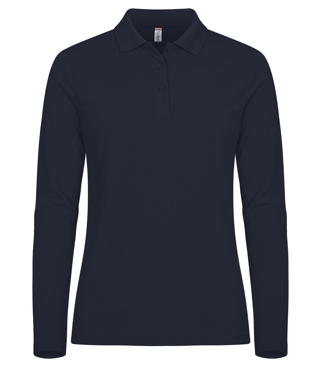 Piqué Clique Manhattan L/S Dame – uten trykk – Marineblå