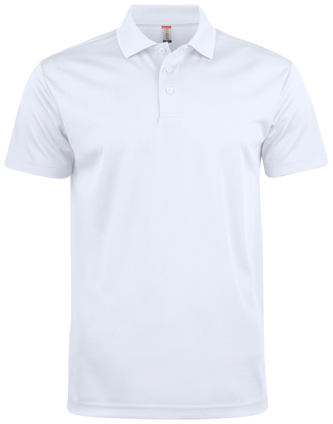 Piqué Clique Basic Active Polo Herre – uten trykk – Hvit