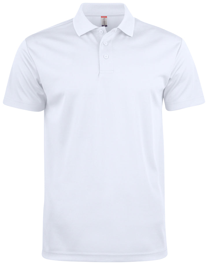 Piqué Clique Basic Active Polo Herre – uten trykk – Hvit
